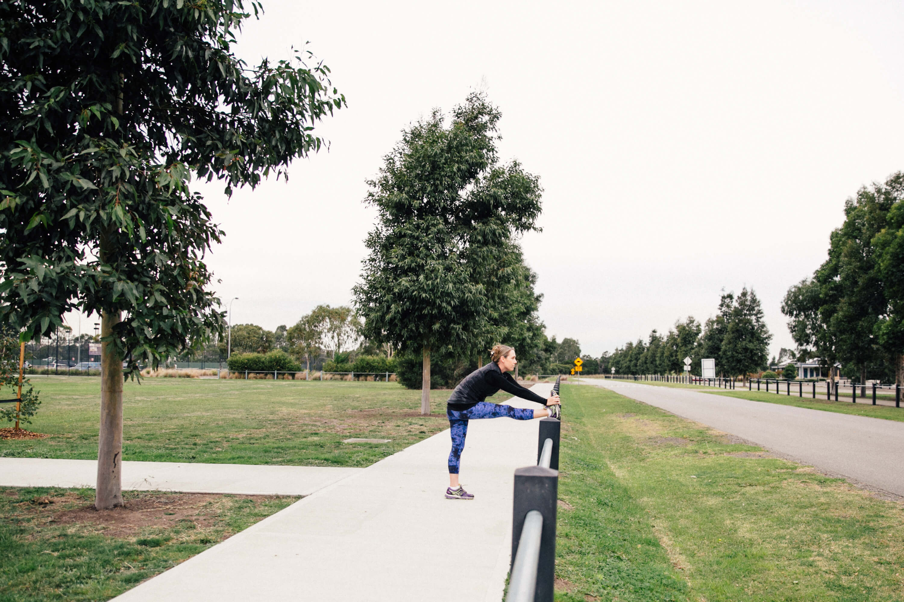 stretching