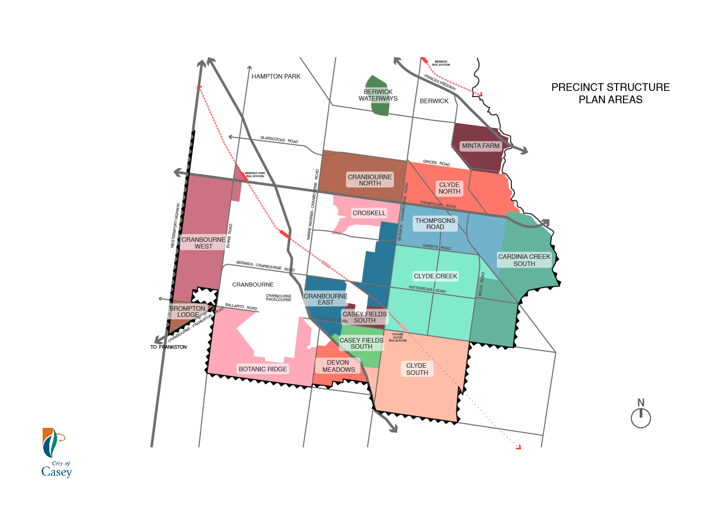 precinct structure plan areas map for web